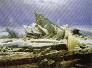 Caspar David Friedrich Shipwreck or Sea of Ice painting